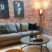 Modern Oslo wood floor lamp - Vakkerlighting