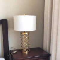 Openwork Metal Table Lamp - Vakkerlight