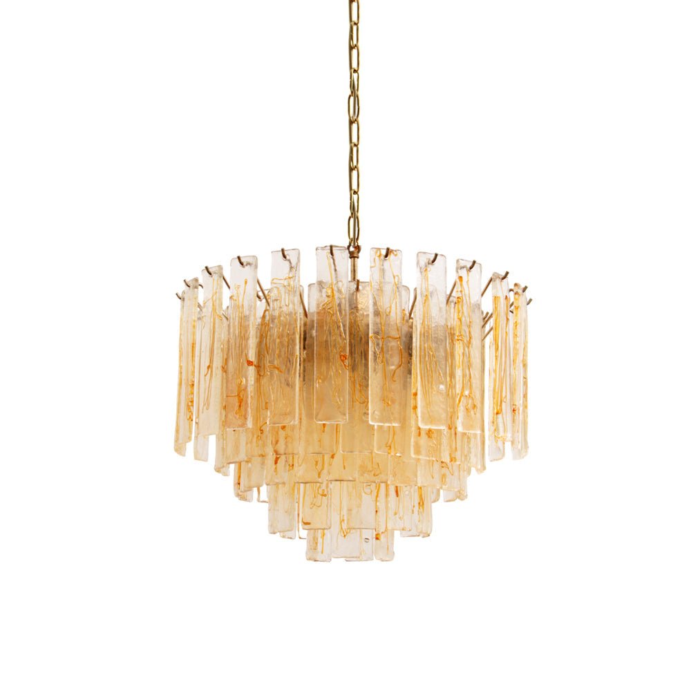 Golden Amber Murano Glass Chandelier - Vakkerlight