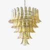 Amber Murano Glass Petals Chandelier