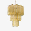 Yellow Murano Glass Tube Chandelier - Vakkerlight