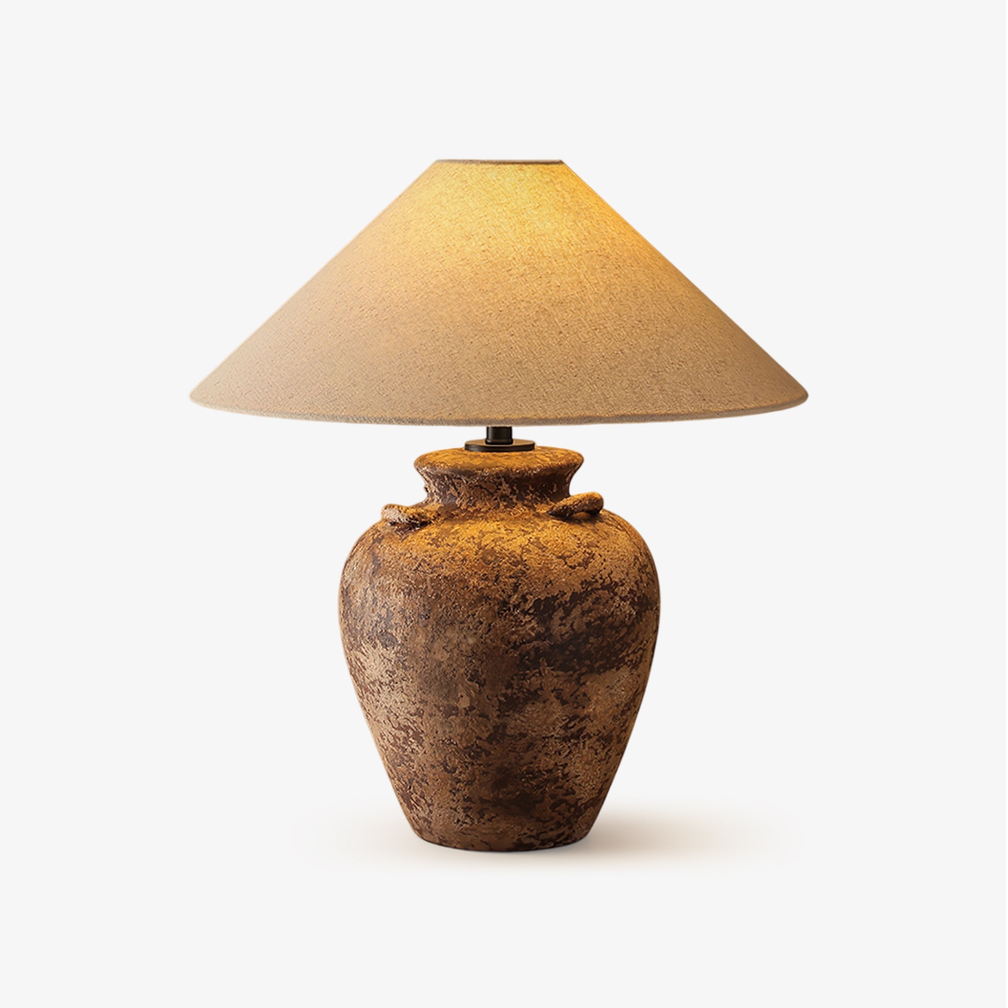 Vintage Terracotta Vase Table Lamp - Vakkerlight