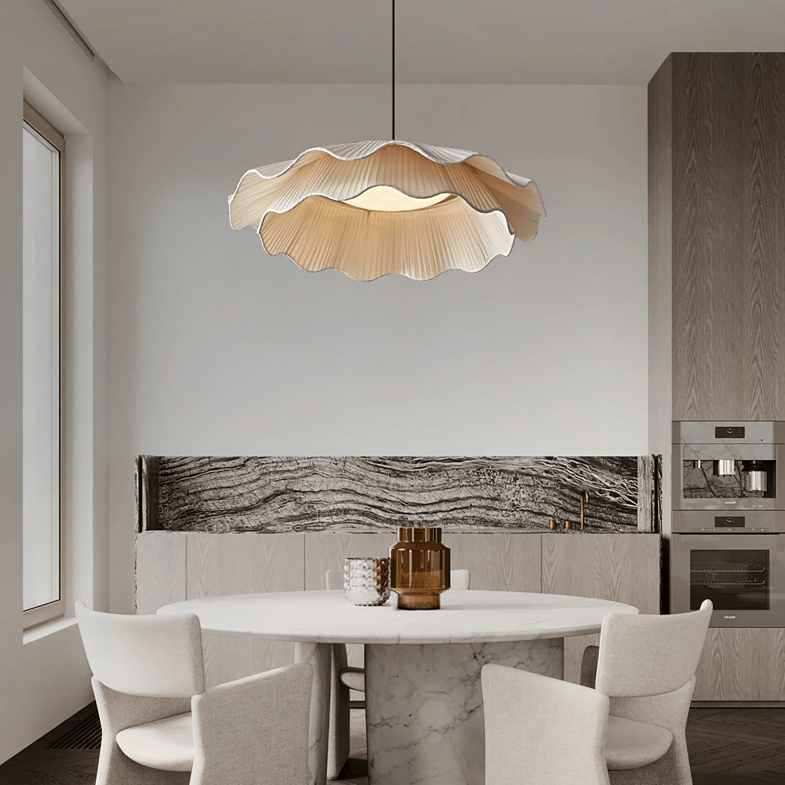 Arwen Fabric Wave Pendant Lamp - Vakkerlight