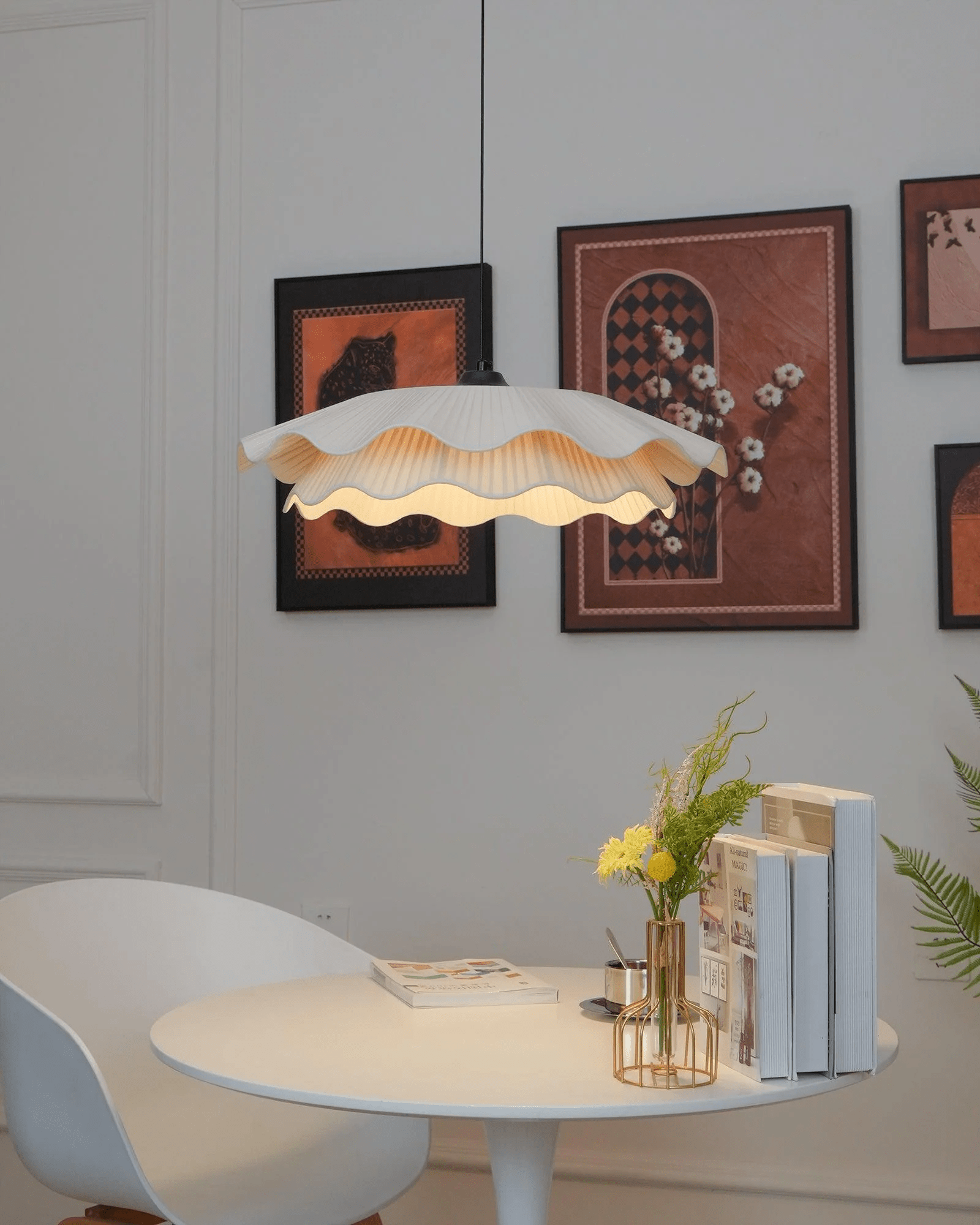 Arwen Fabric Wave Pendant Lamp - Vakkerlight