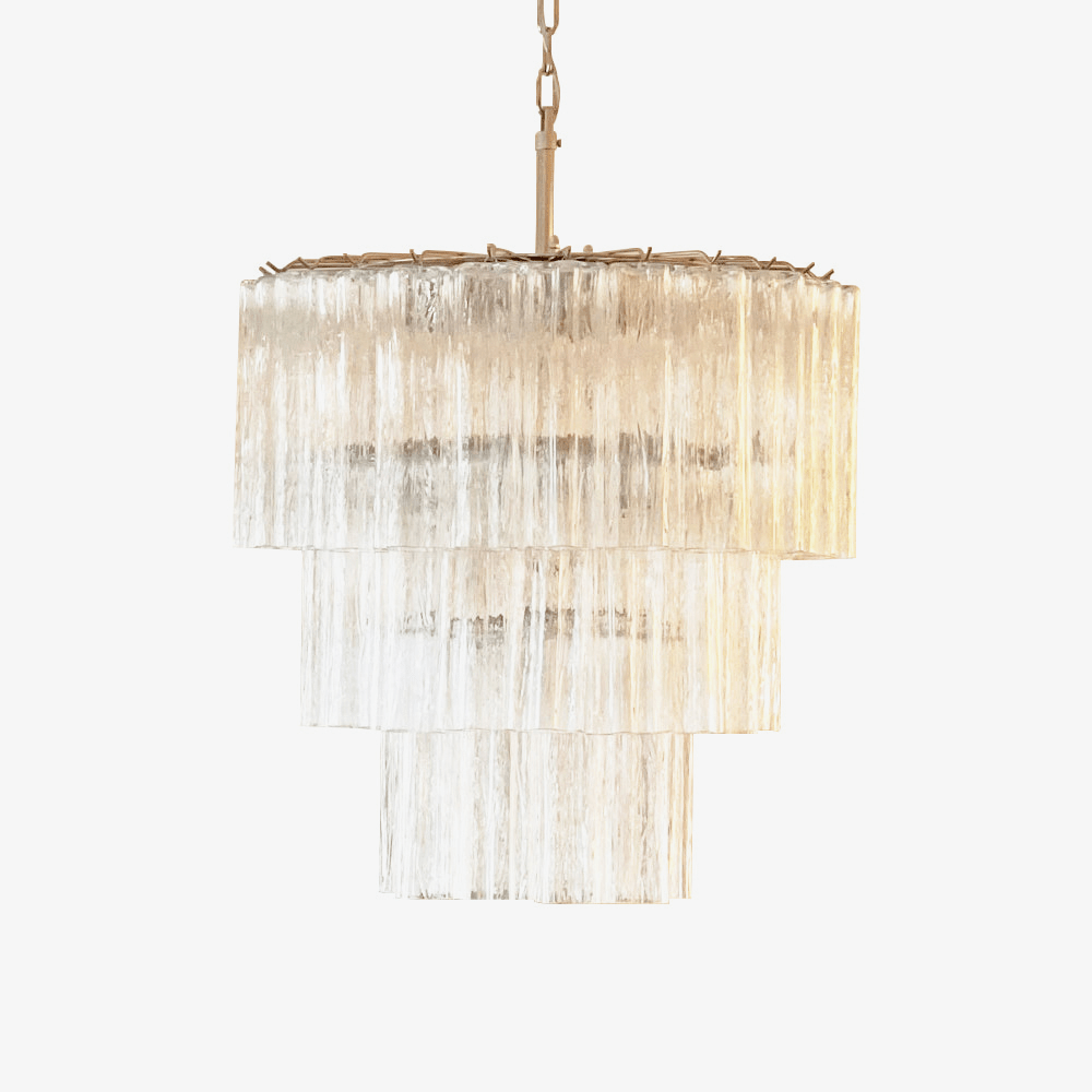 Tiered Tube Murano Glass Chandelier - Vakkerlight