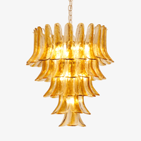 Murano Amber Lily Chandelier - Vakkerlight