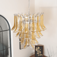 Murano Amber Lily Chandelier - Vakkerlight