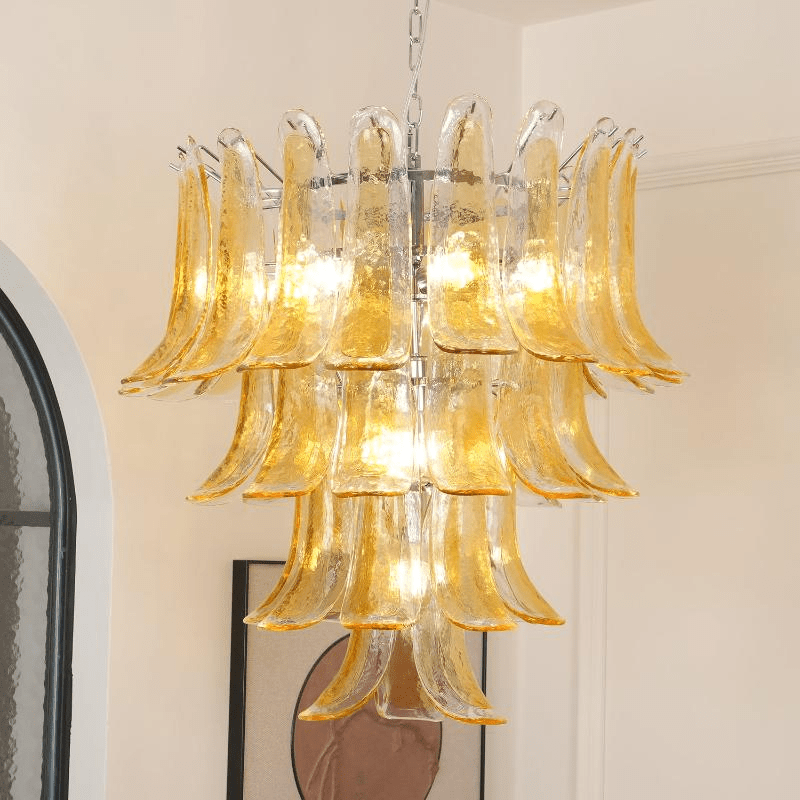 Murano Amber Lily Chandelier - Vakkerlight