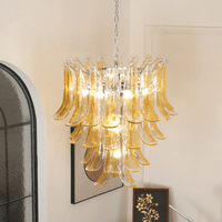Murano Amber Lily Chandelier - Vakkerlight
