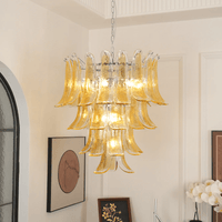 Murano Amber Lily Chandelier - Vakkerlight