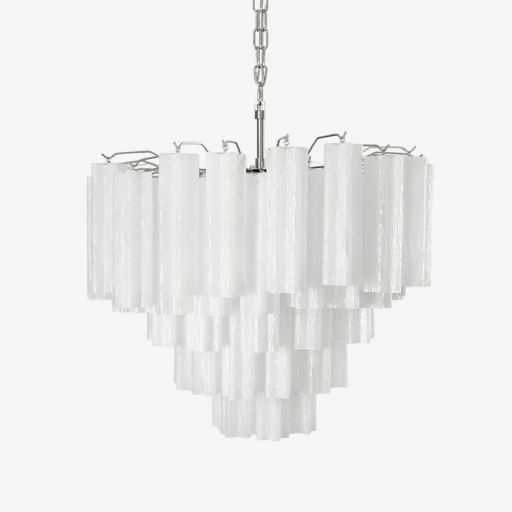 Frosted Murano Cascade Chandelier - Vakkerlight