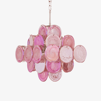 Aurelia Pink Murano Glass Chandelier - Vakkerlight
