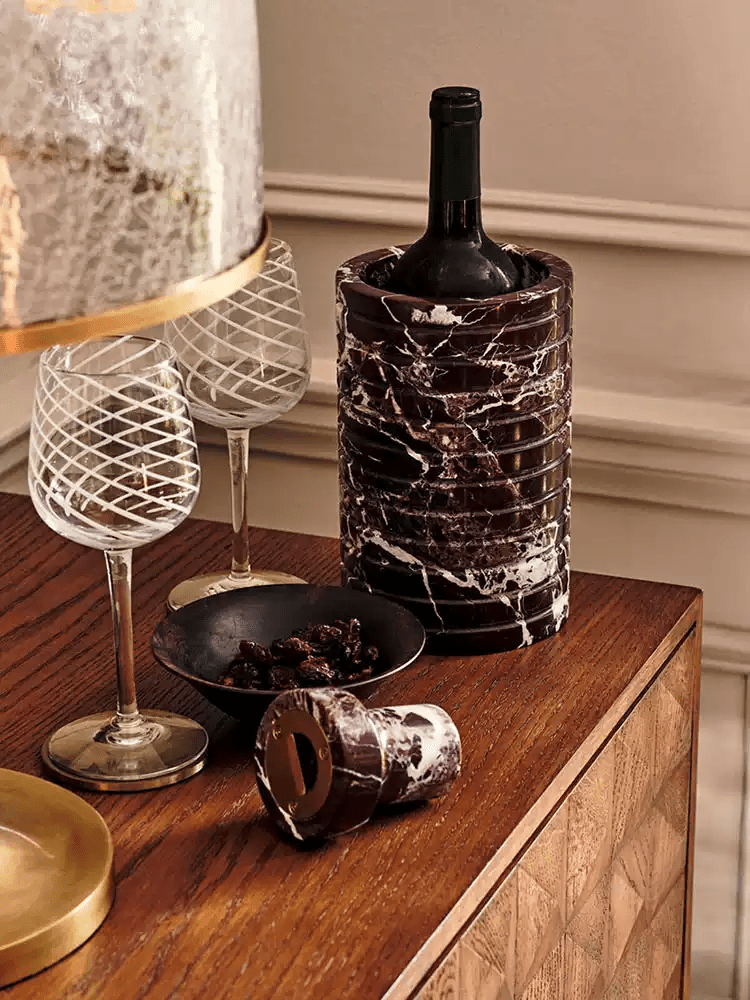 Rosso Levanto Marble Vessel - Vakkerlight