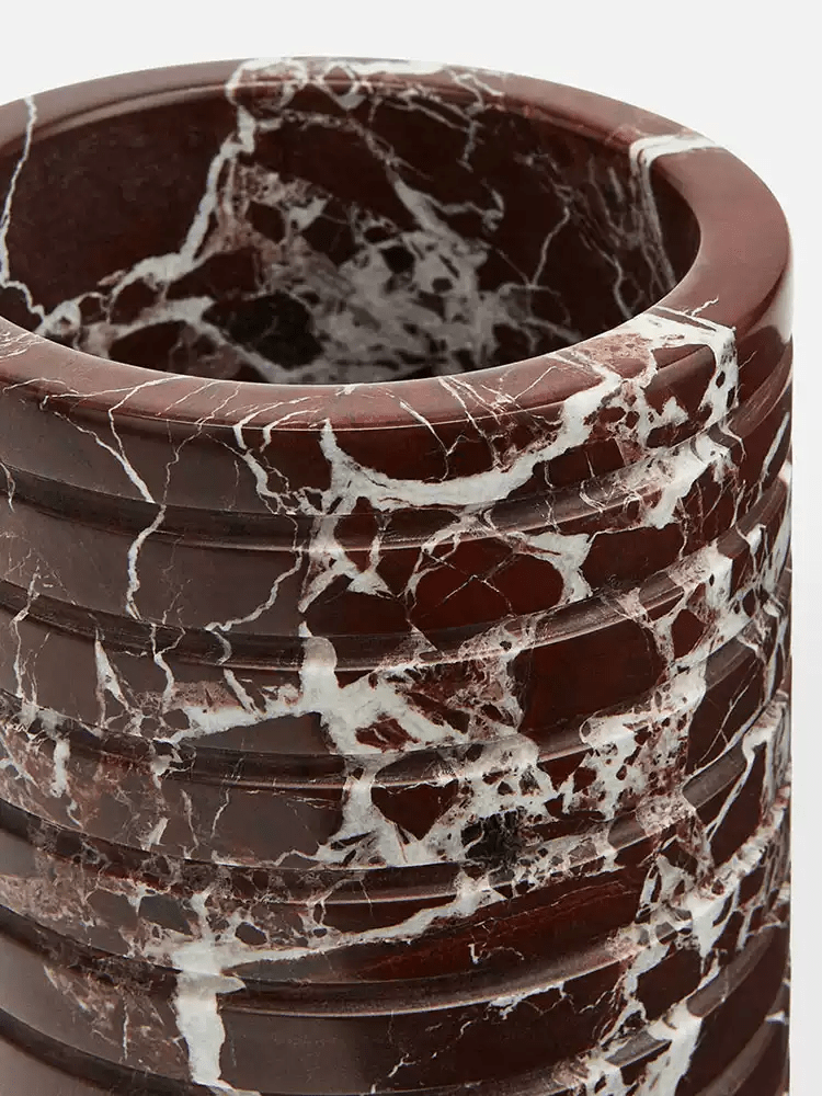 Rosso Levanto Marble Vessel - Vakkerlight