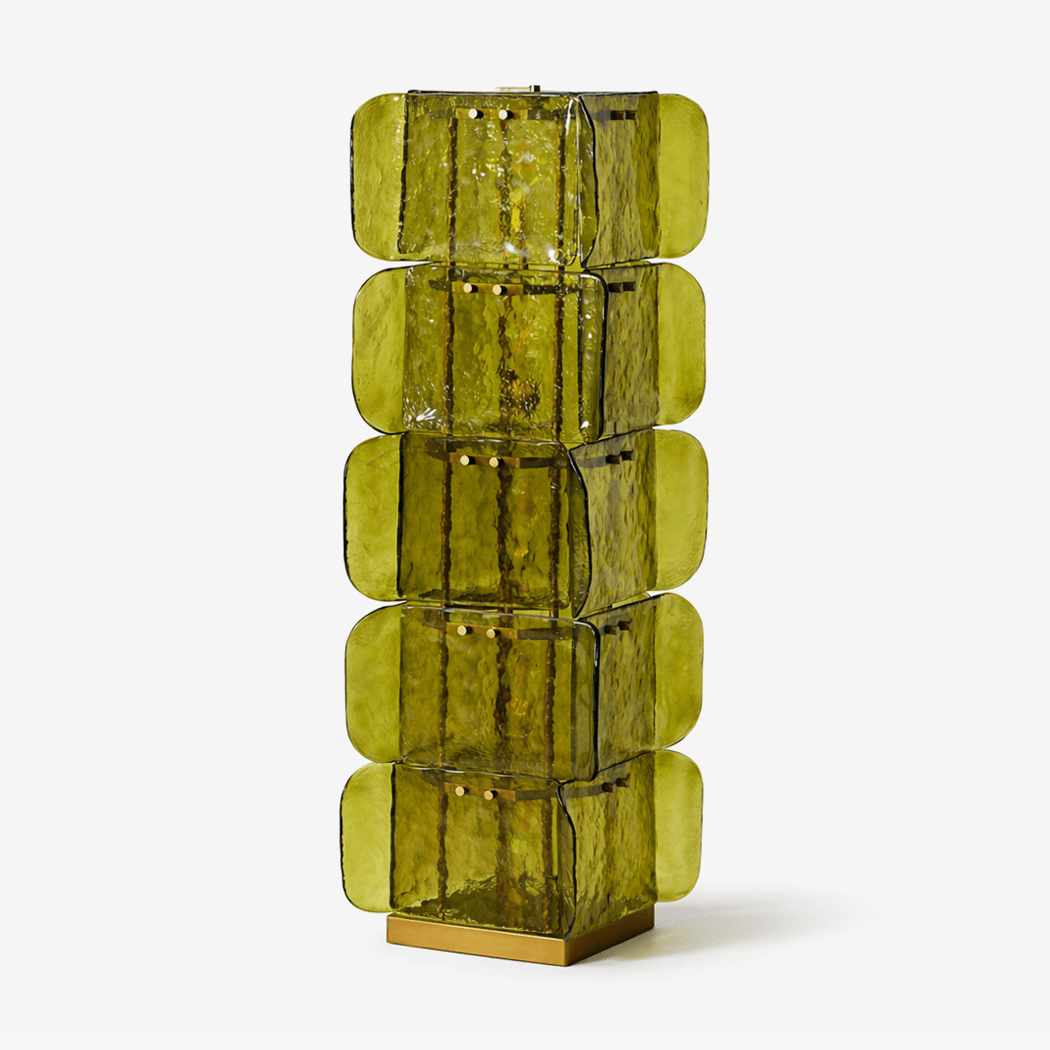 Lush Glass Tower Floor Lamp - Vakkerlight