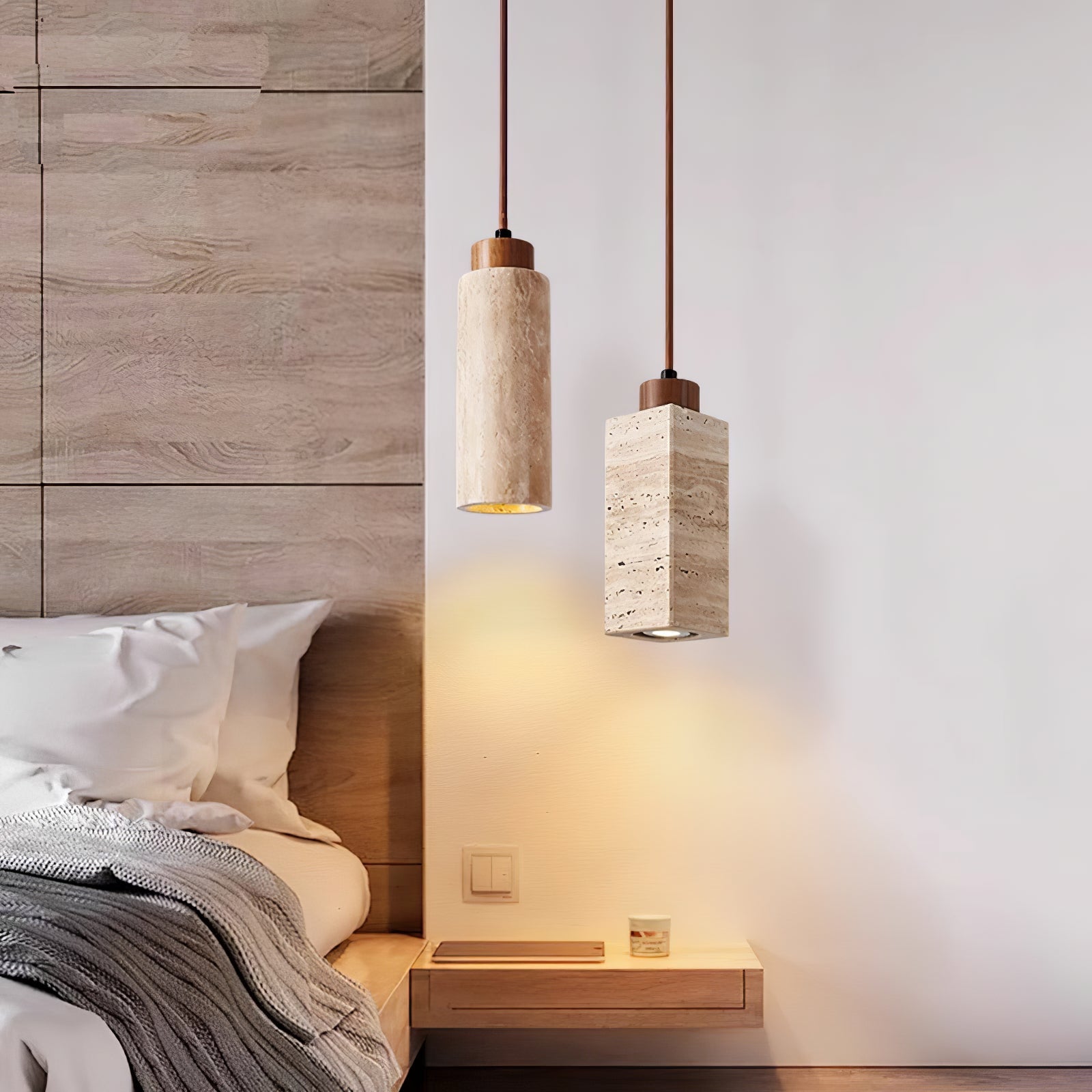Solvara Travertine Pendant Lamp - Vakkerlight
