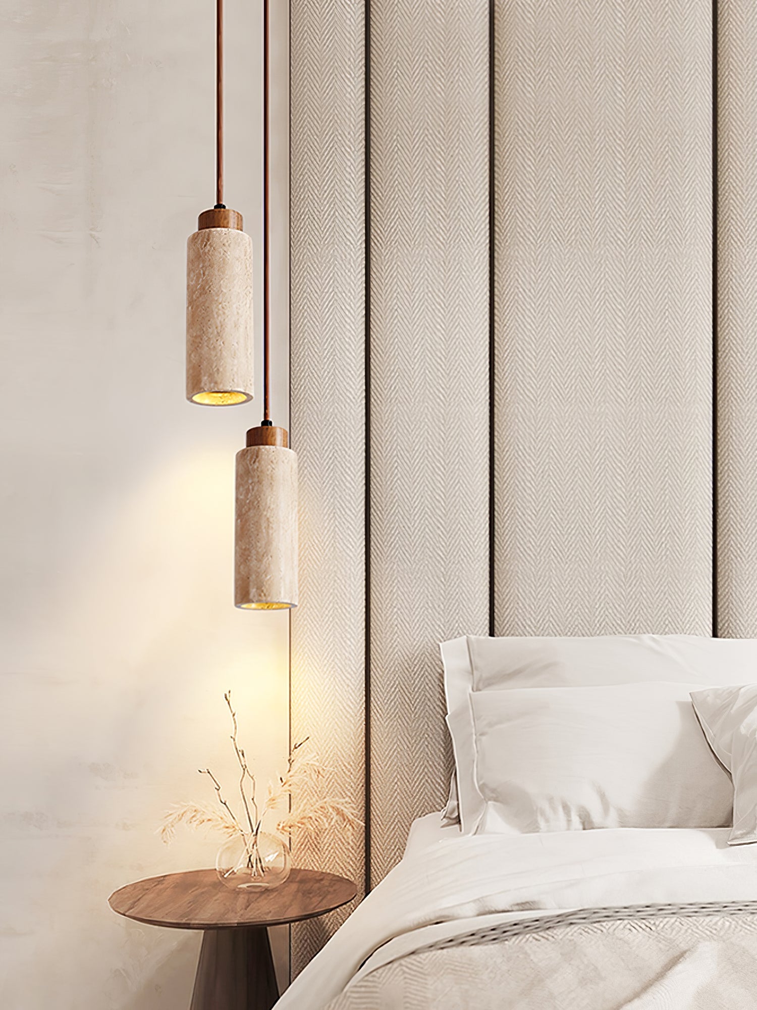 Solvara Travertine Pendant Lamp - Vakkerlight