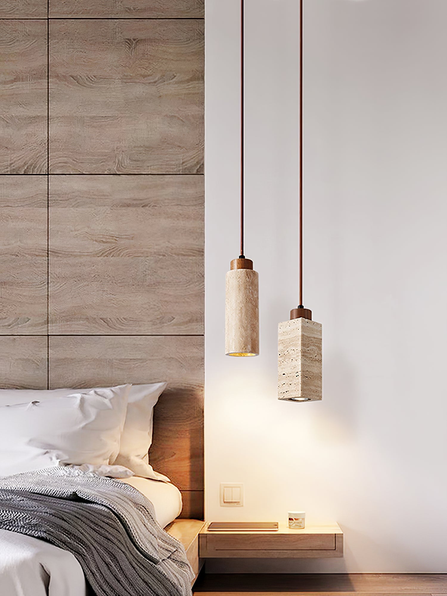 Solvara Travertine Pendant Lamp - Vakkerlight