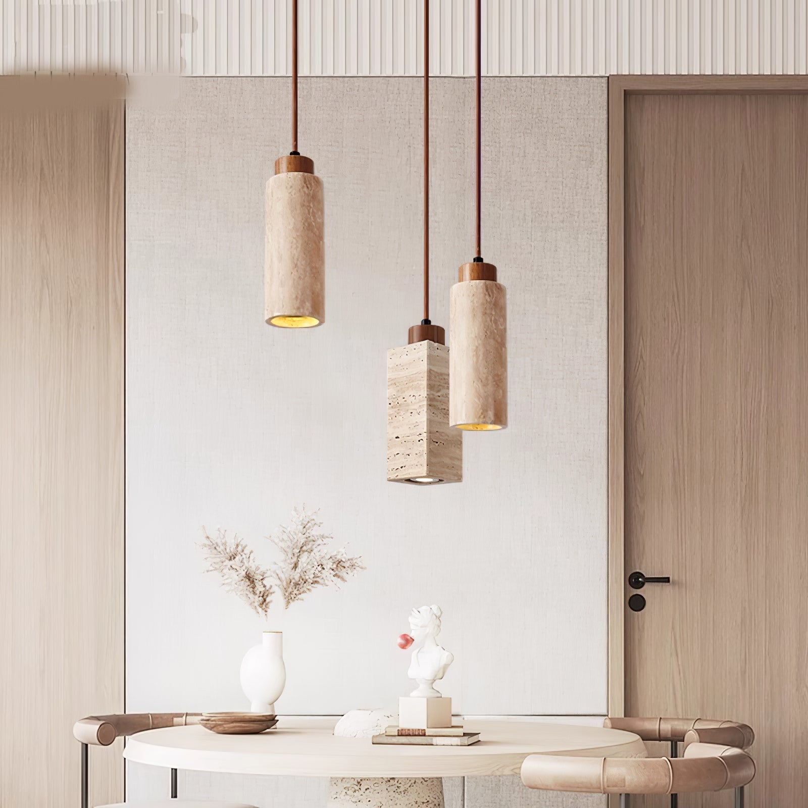 Solvara Travertine Pendant Lamp - Vakkerlight