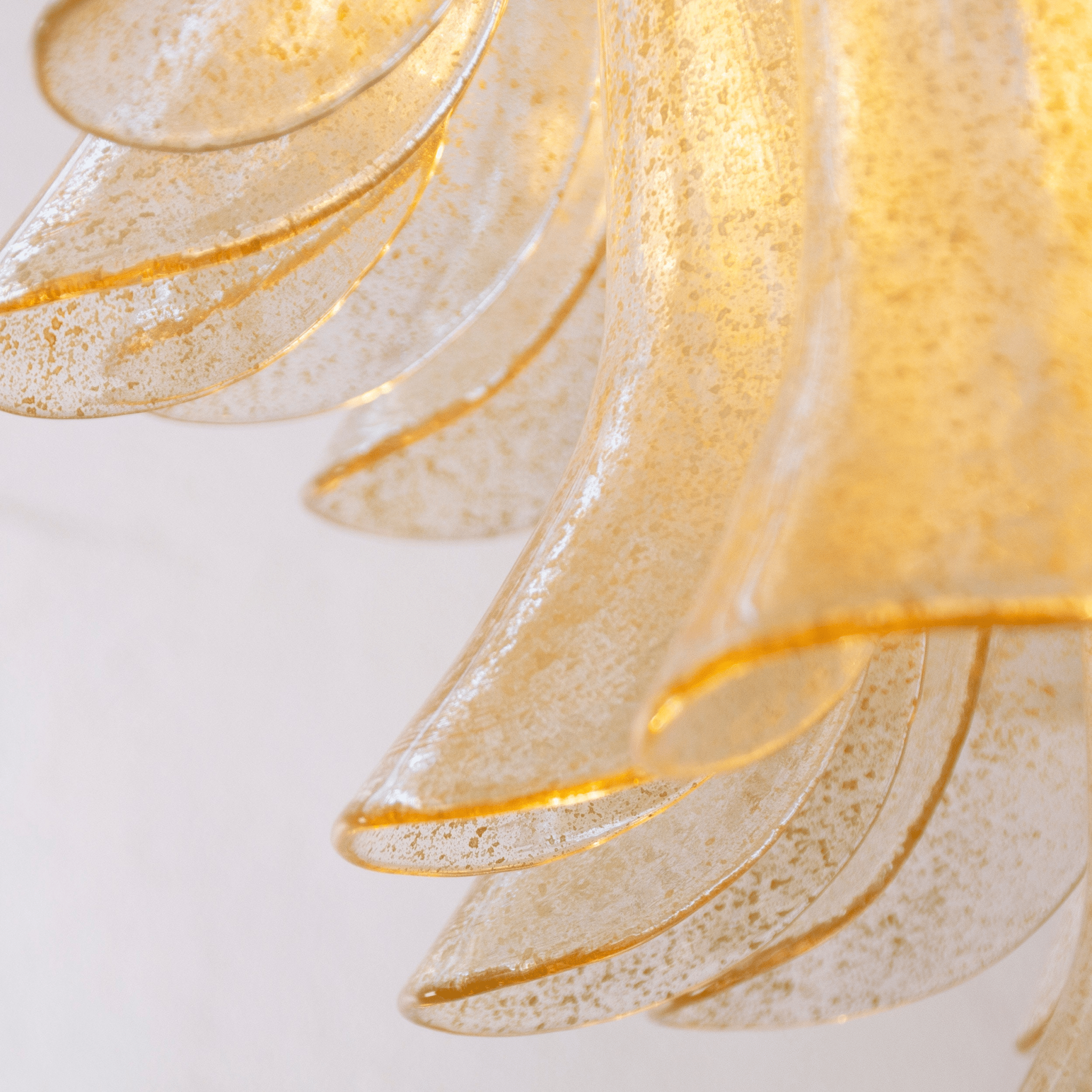 Murano Amber Lily Chandelier - Vakkerlight