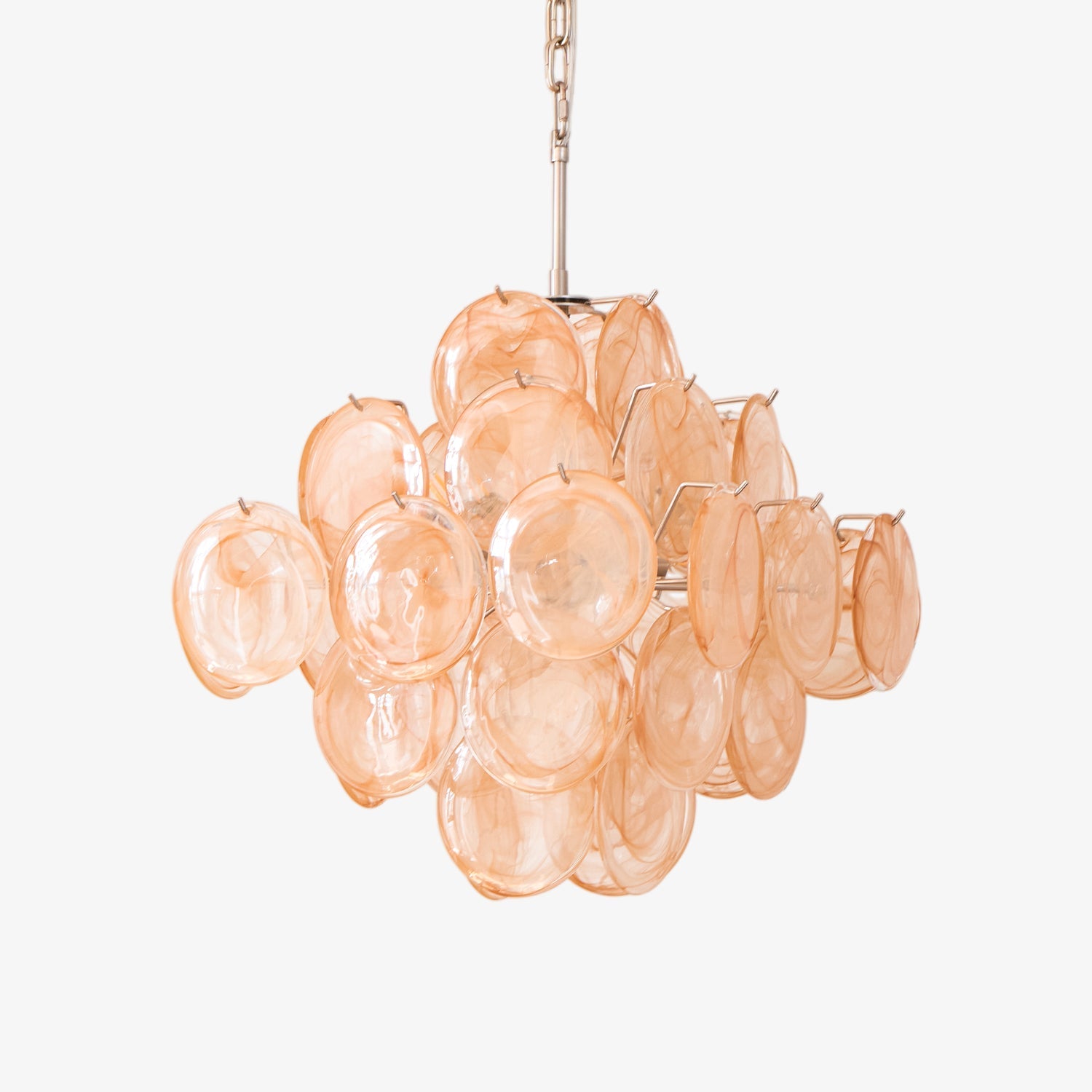 Aurelia Apricot Murano Glass Chandelier - Vakkerlight