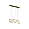 Alabaster Box Chandelier, Modern minimalist style, suitable for dining rooms and kitchen islands