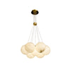 Alabaster Lunar Chandelier, Modern minimalist style, suitable for living rooms and dining rooms
