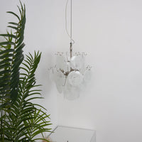 Aqua White Glass Murano Chandelier - Vakkerlight