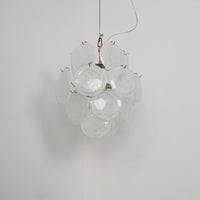 Aqua White Glass Murano Chandelier - Vakkerlight