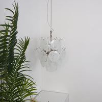Aqua White Glass Murano Chandelier - Vakkerlight