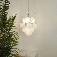 Aqua White Glass Murano Chandelier - Vakkerlight