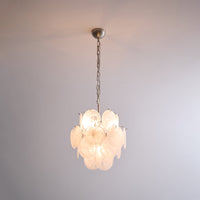 Aqua White Glass Murano Chandelier - Vakkerlight