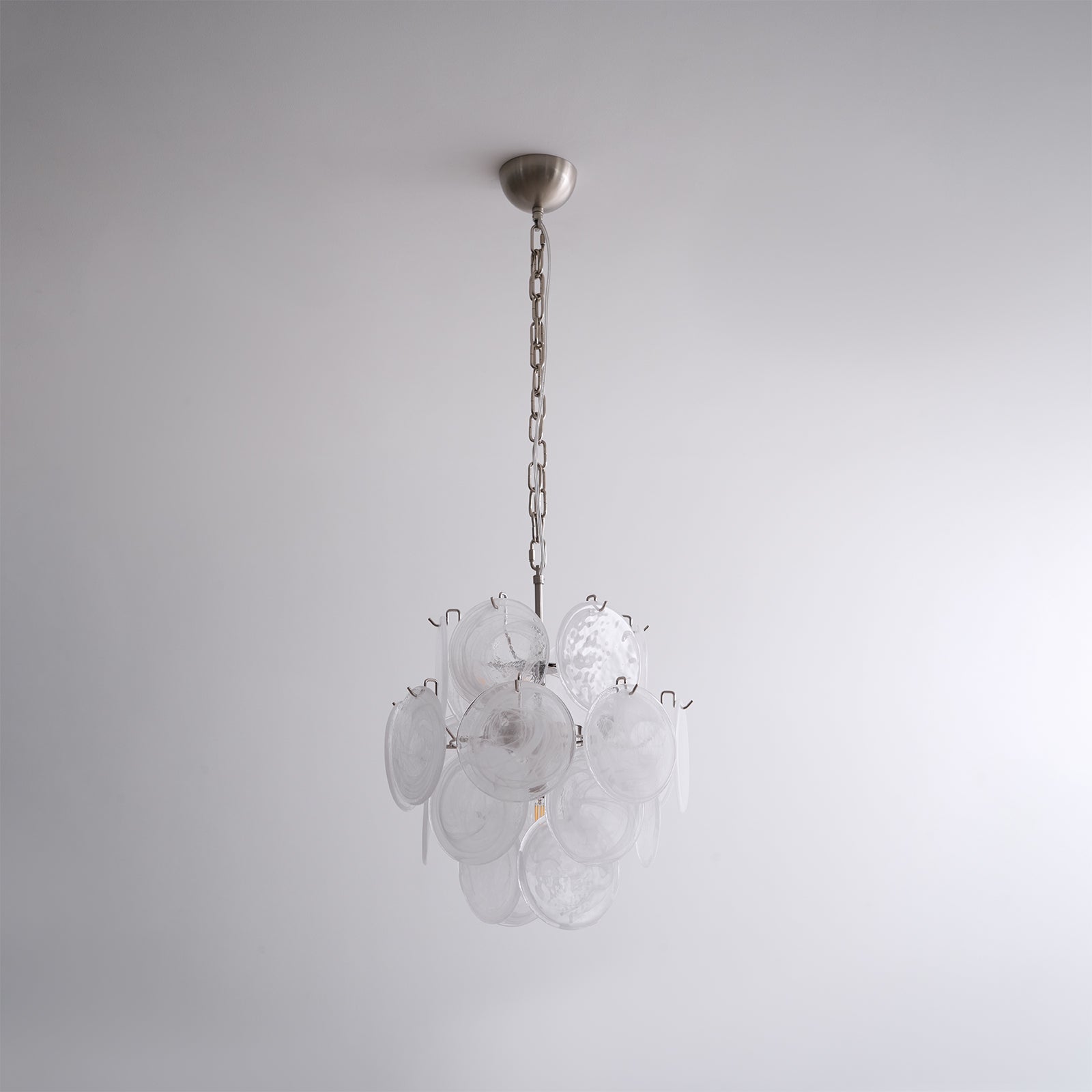 Aqua White Glass Murano Chandelier - Vakkerlight