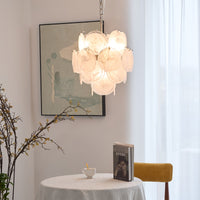Aqua White Glass Murano Chandelier - Vakkerlight
