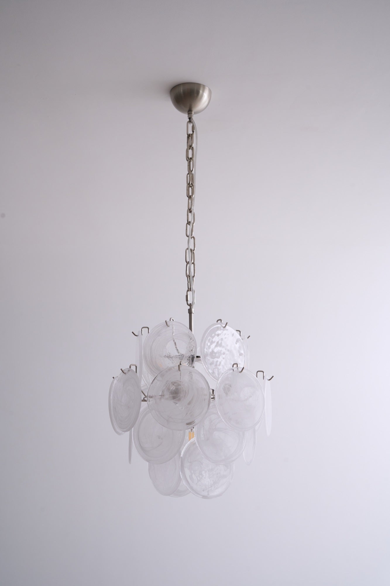 Aqua White Glass Murano Chandelier - Vakkerlight