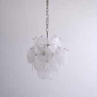 Aqua White Glass Murano Chandelier - Vakkerlight