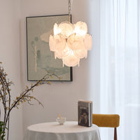Aqua White Glass Murano Chandelier - Vakkerlight