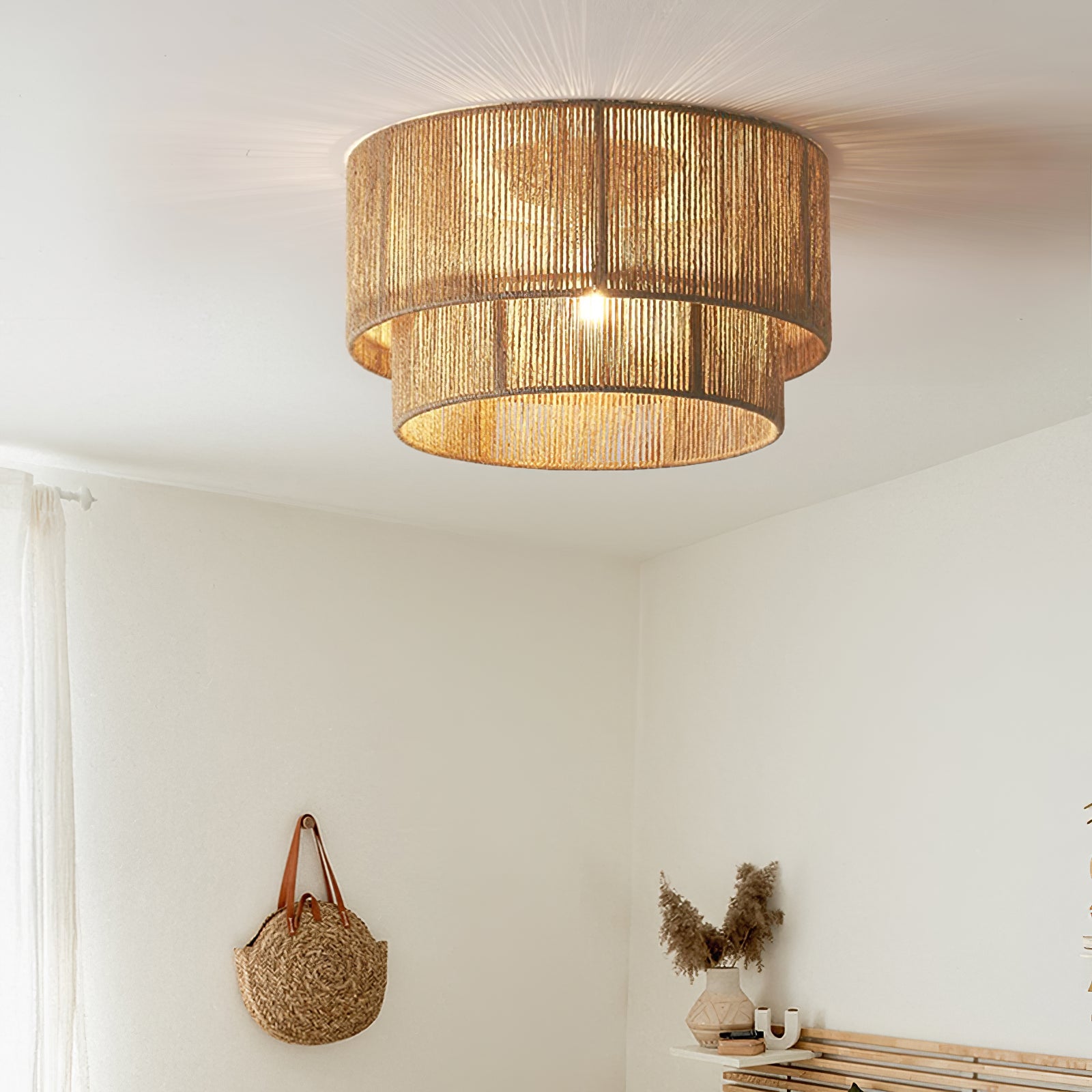 Astra Woven Ceiling Lamp - Vakkerlight