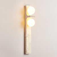 Asymmetrical Travertine Wall Sconce - Vakkerlight