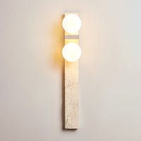 Asymmetrical Travertine Wall Sconce - Vakkerlight