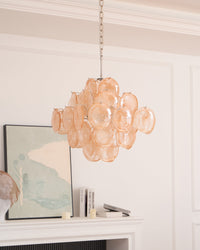 Aurelia Apricot Murano Glass Chandelier - Vakkerlight