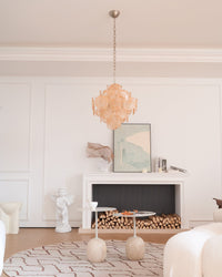 Aurelia Apricot Murano Glass Chandelier - Vakkerlight