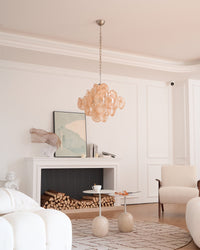 Aurelia Apricot Murano Glass Chandelier - Vakkerlight