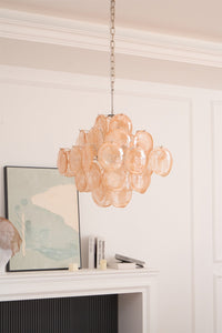 Aurelia Apricot Murano Glass Chandelier - Vakkerlight