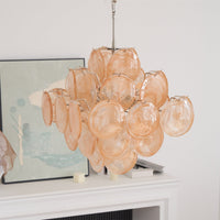 Aurelia Apricot Murano Glass Chandelier - Vakkerlight
