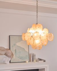 Aurelia Apricot Murano Glass Chandelier - Vakkerlight