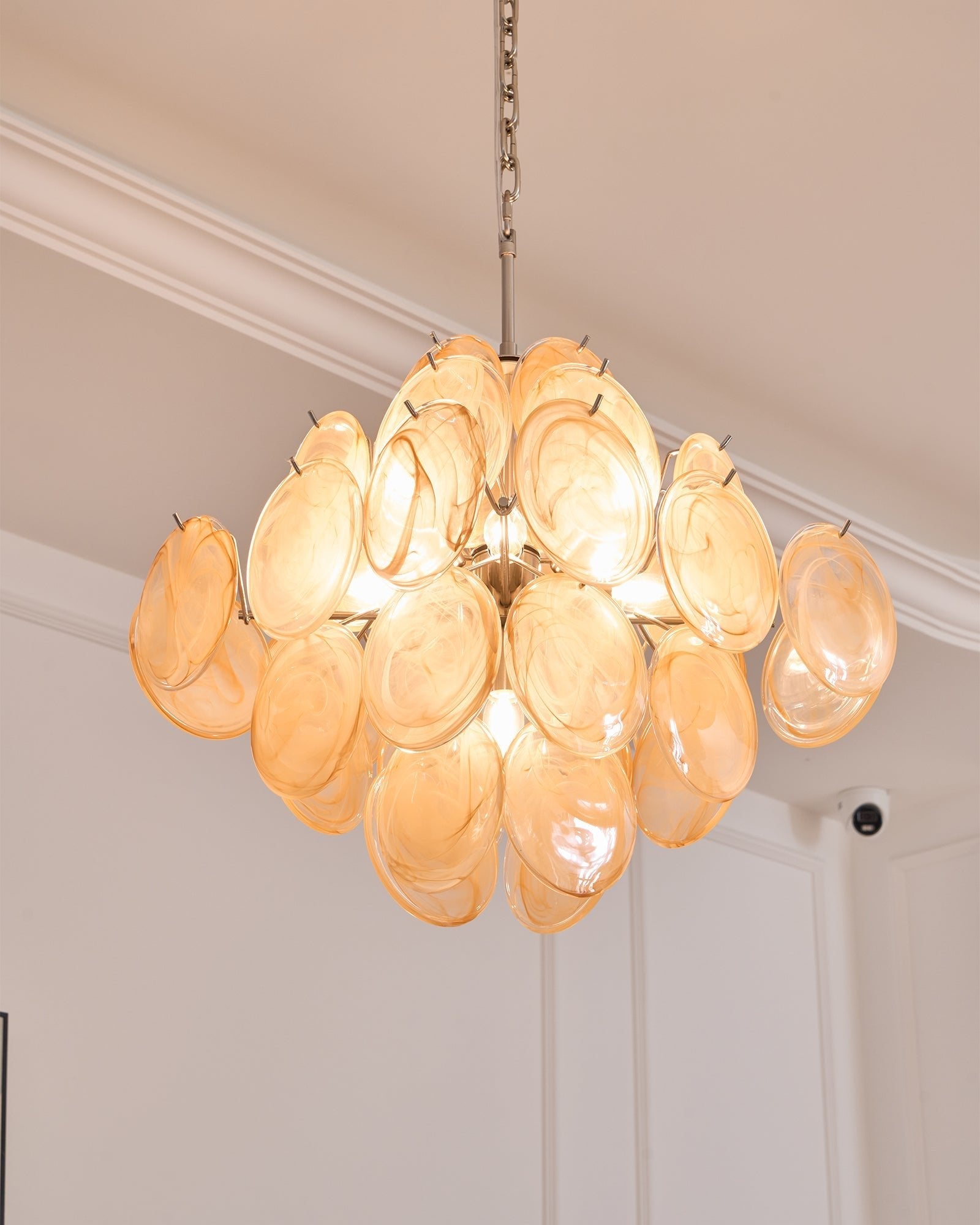 Aurelia Apricot Murano Glass Chandelier - Vakkerlight
