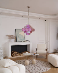 Aurelia Pink Murano Glass Chandelier - Vakkerlight