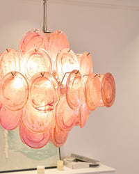 Aurelia Pink Murano Glass Chandelier - Vakkerlight