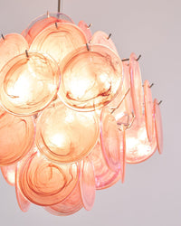 Aurelia Pink Murano Glass Chandelier - Vakkerlight